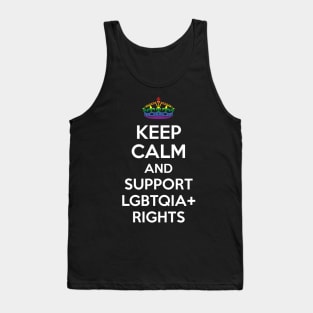 Keep Calm and Support LGBTQIA Rights Tank Top